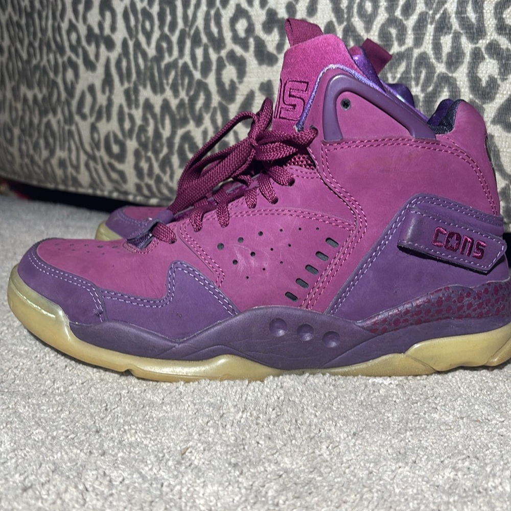 Converse cons aerojam Purple invader Sneakers galaxy lace up mid monstar space - Picture 3 of 10